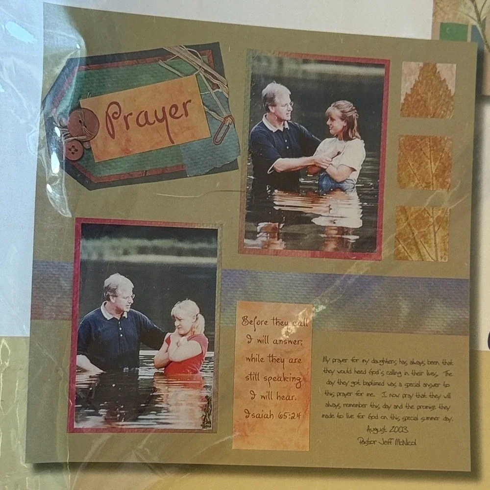 Reminders of Faith Prayer Theme Pack Scrapbook Kit Religious Scripture Paper NEW